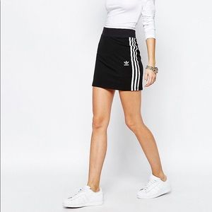 Adidas Mini Skirt (OG THREE LINES) Black Skirt